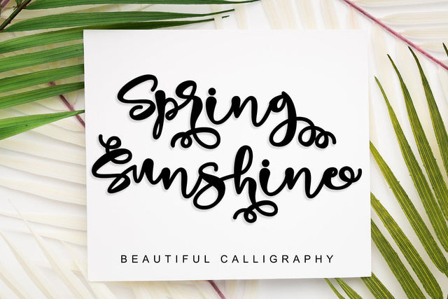 Spring Sunshine Font Letterara 