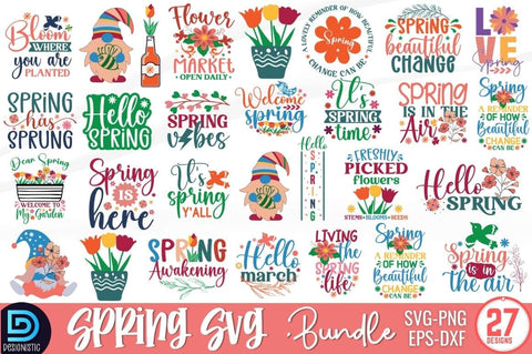 Spring SVG Bundle, Hello Spring svg SVG DESIGNISTIC 