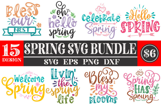 Spring SVG Bundle, Spring Quotes Bundle SVG Svgcraft 