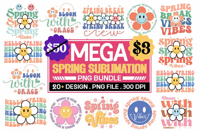 Spring Svg Bundle , Spring Sublimation Bundle, Flower svg bundle SVG designmaster24 