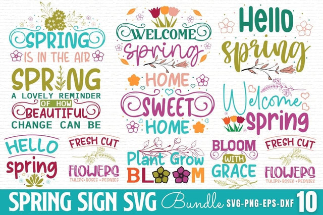 Spring SVG Bundle SVG DESIGNISTIC 
