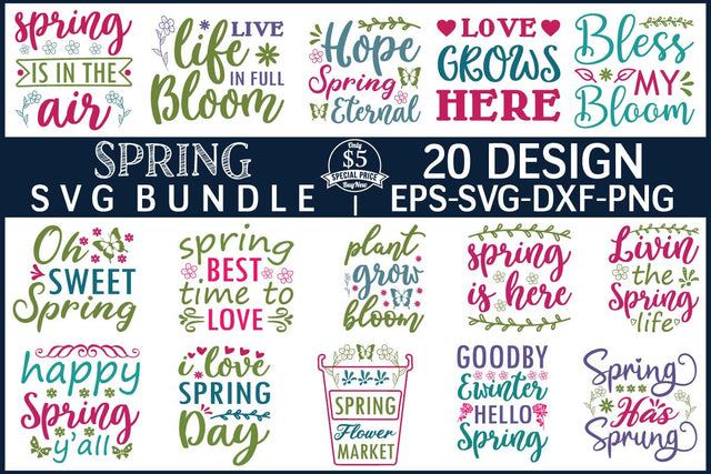 Spring Svg Bundle SVG md faruk hossain 