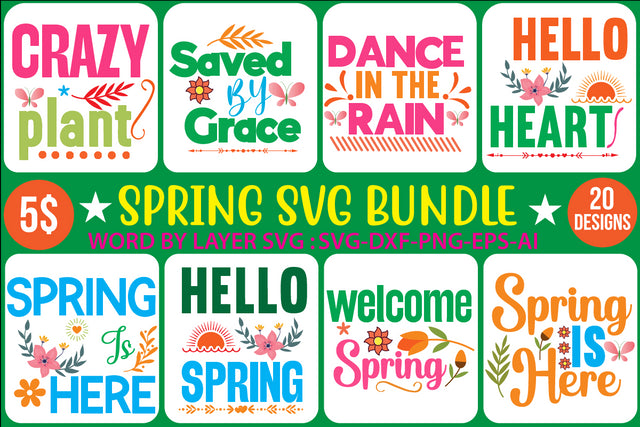 Spring SVG Bundle SVG Newmockups 