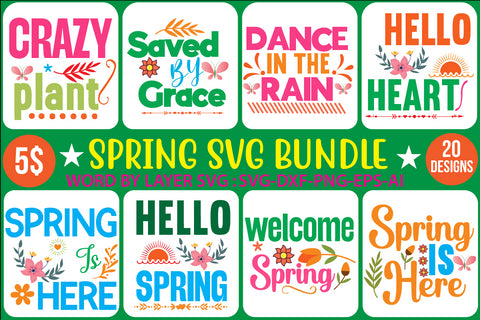 Spring SVG Bundle SVG Newmockups 