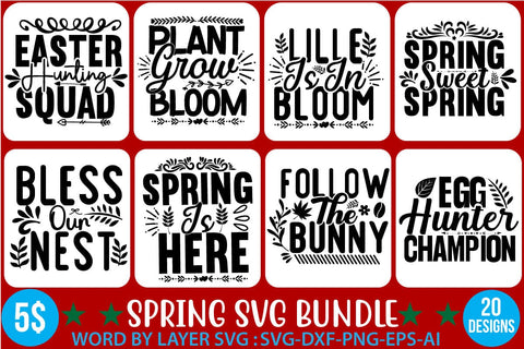 SPRING SVG BUNDLE SVG Newmockups 