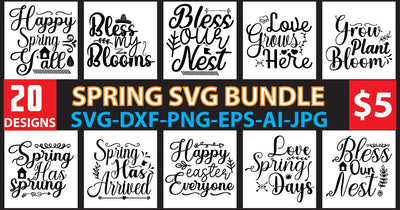 SPRING SVG BUNDLE SVG Newmockups 