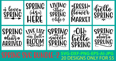 Spring Svg Bundle SVG Syaman 