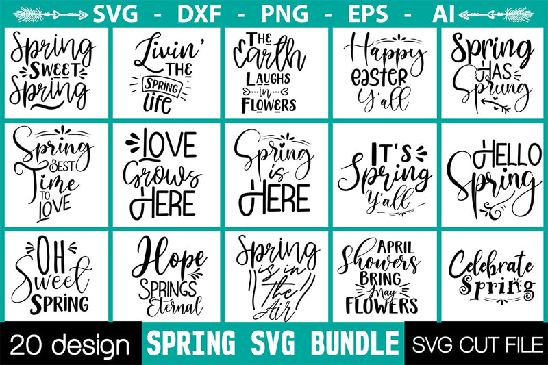 Spring SVG Bundle Vol-3 SVG Nbd161 