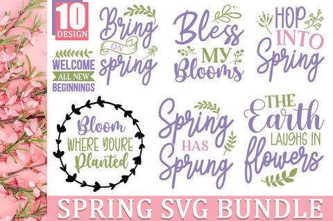Spring SVG Bundle.Spring svg, dxf, png instant download, SVG Designangry 