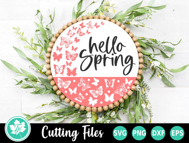 Spring SVG | Butterfly Door Hanger SVG TrueNorthImagesCA 