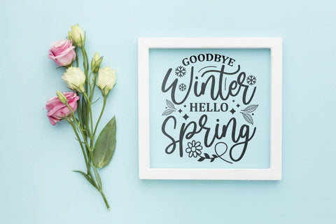 Spring SVG. Goodbye Winter Hello Spring. Spring Design SVG CraftLabSVG 