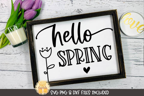 Spring SVG | Hello Spring SVG Cheese Toast Digitals 