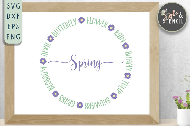 Spring SVG - Hello Spring SVG Style and Stencil 