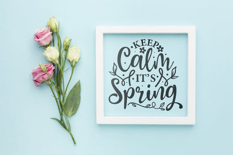 Spring SVG, Keep Calm It's Spring, Spring Quotes SVG SVG CraftLabSVG 