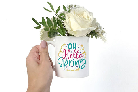 Spring SVG, Oh Hello Spring, Happy Spring Day SVG CraftLabSVG 