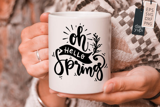 Spring SVG Oh Hello Spring Quotes SVG dapiyupi store 