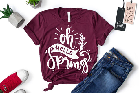 Spring SVG Oh Hello Spring Quotes SVG dapiyupi store 