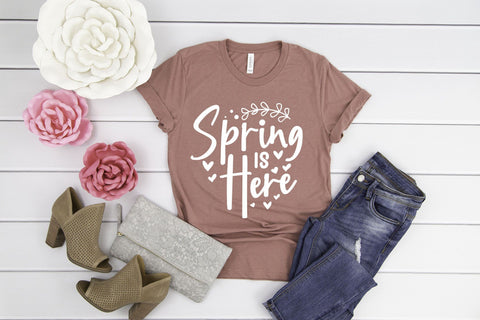 Spring SVG| Spring Is Here| Quotes With Floral SVG CraftLabSVG 