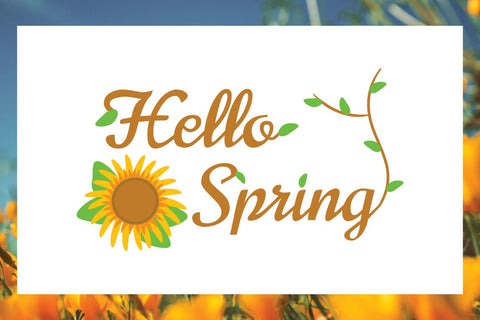 Spring SVG | Sunflower SVG | Hello Spring SVG | Easter SVG SVG Angel Lynne Designs 