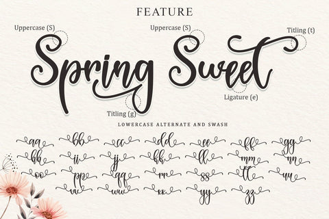 Spring Sweet Font Sakha Design Studio 