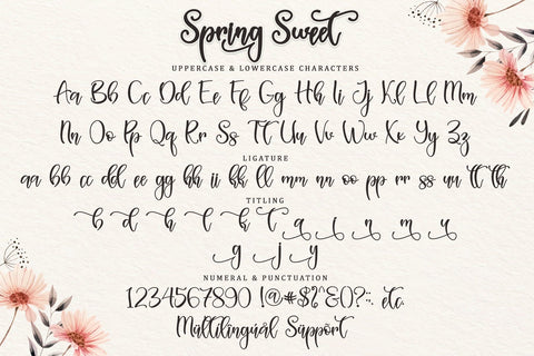 Spring Sweet Font Sakha Design Studio 