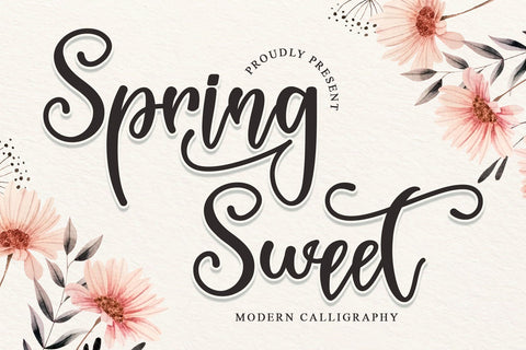 Spring Sweet Font Sakha Design Studio 