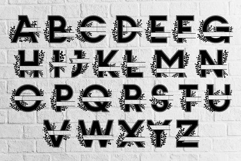 Spring Time Alphabet A-Z - svg eps ai png pdf SVG zafrans studio 