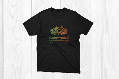 Spring Truck with Flowers Sublimation & svg cut file Sublimation dadan_pm 