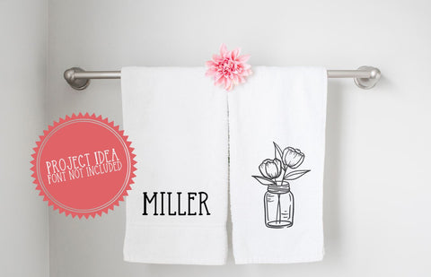 Spring Tulips in Mason Jar SVG SVG So Fontsy Design Shop 