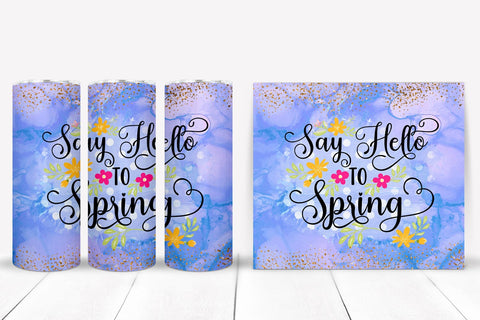 Spring Tumbler Sublimation I 20 Oz Spring Skinny Tumbler Sublimation Happy Printables Club 