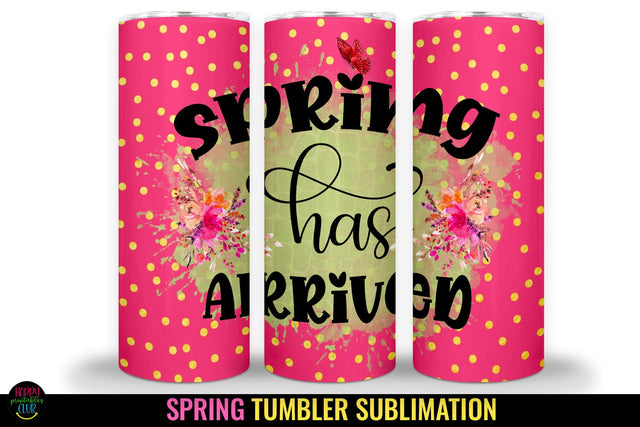 Spring Tumbler Sublimation I 20 Oz Spring Skinny Tumbler Sublimation Happy Printables Club 