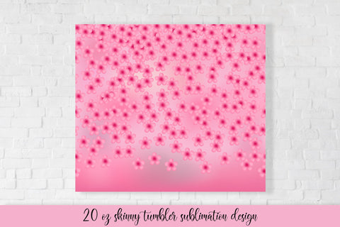 Spring Tumbler Sublimation Wrap. Floral Tumbler Design Sublimation LaBelezoka 