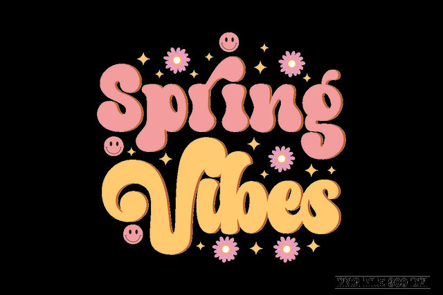 Spring Vibes-01 sublimation design Sublimation designmaster24 