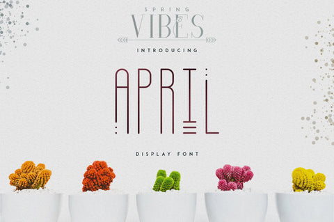 [Spring Vibes] April Display Font Font VPcreativeshop 