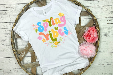 Spring Vibes I Spring Sublimation I Spring Quotes PNG Sublimation Happy Printables Club 