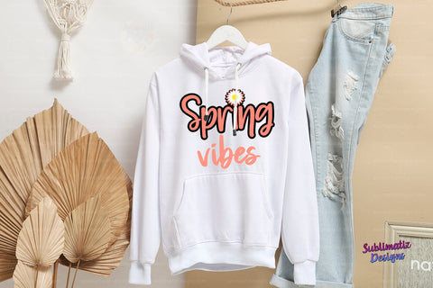Spring Vibes PNG Sublimation Design LightCoral Sublimation Sublimatiz Designs 