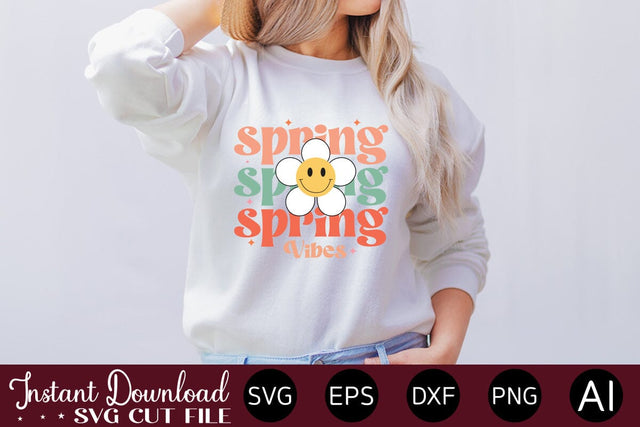 Spring Vibes sublimation design Sublimation designmaster24 