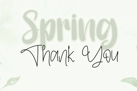 Spring Welcome Font Afandi Studio 