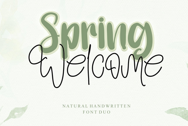 Spring Welcome Font Afandi Studio 