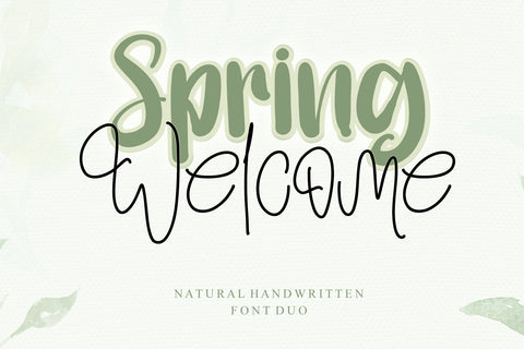 Spring Welcome Font Afandi Studio 