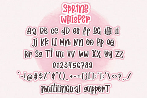 Spring Whisper - Handwritten Crafty Font Font Dm Letter Studio 