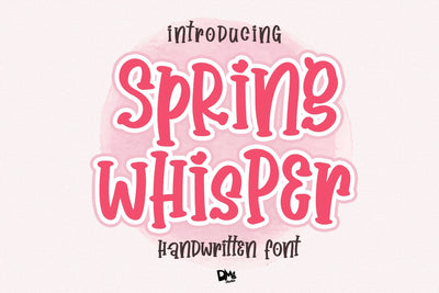 Spring Whisper - Handwritten Crafty Font Font Dm Letter Studio 