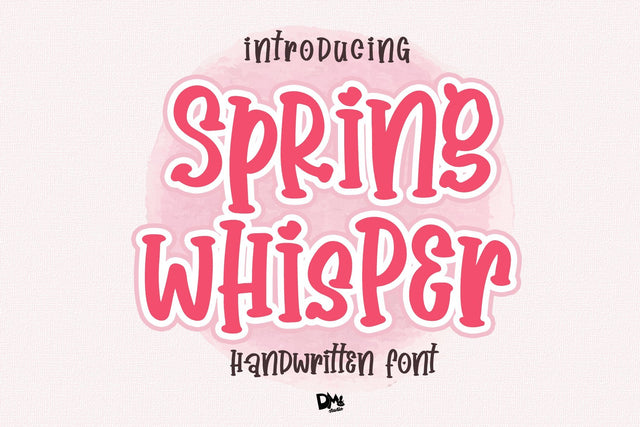 Spring Whisper - Handwritten Crafty Font Font Dm Letter Studio 