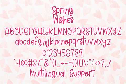 Spring Wishes Font Dm Letter Studio 