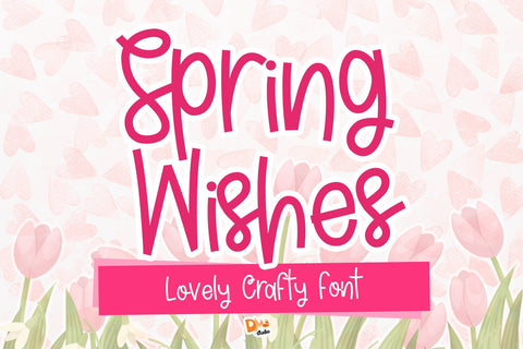 Spring Wishes Font Dm Letter Studio 
