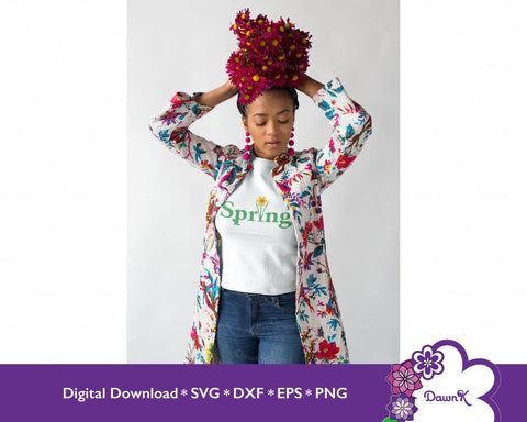 Spring with Daffodil - SVG Great for Mood Boards SVG DawnKDesigns 