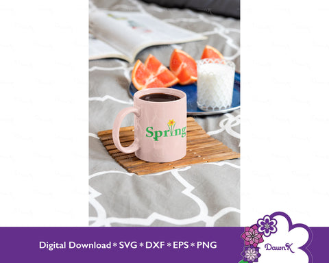 Spring with Daffodil - SVG Great for Mood Boards SVG DawnKDesigns 