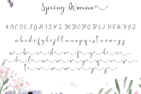 Spring Woman Font Prasetya Letter 