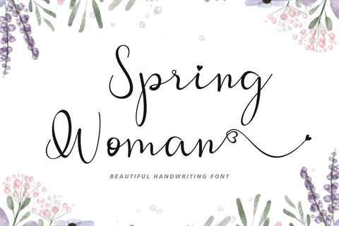 Spring Woman Font Prasetya Letter 