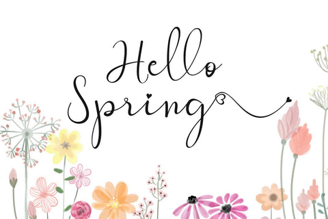 Spring Woman Font Prasetya Letter 